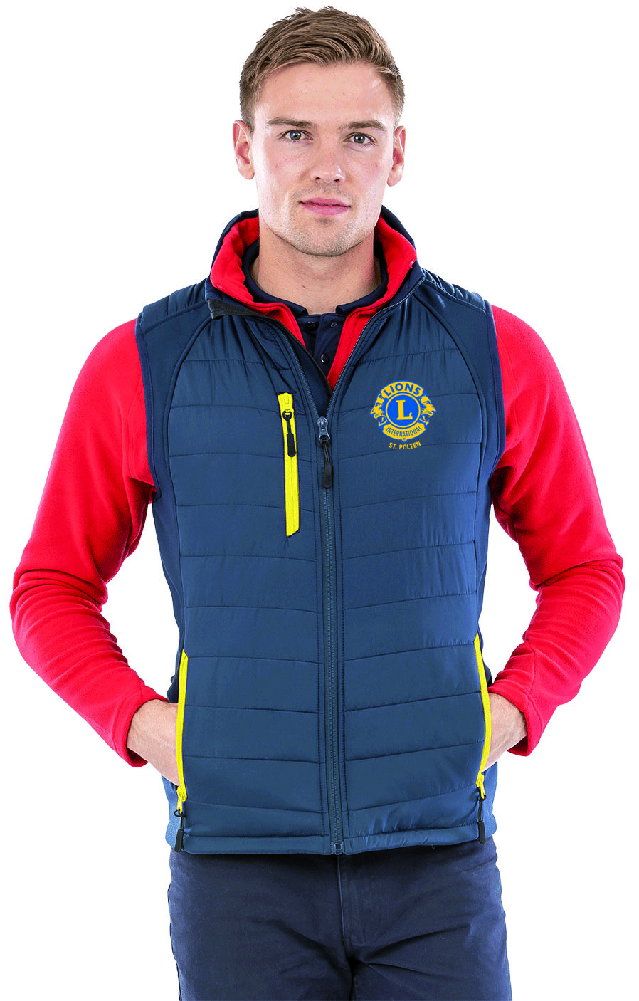 Result® recycled Herren Padded Softshell Gilet R238X LIONS