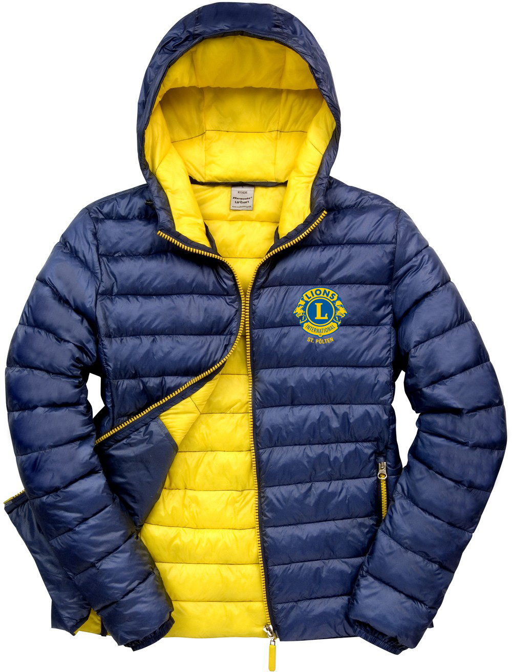 Result® Herren Snow Bird wattierte Steppjacke mit Kapuze R194M LIONS 